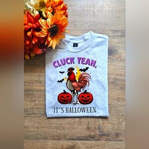 Halloween Rooster Graphic Tee Funny Chicken Shirt